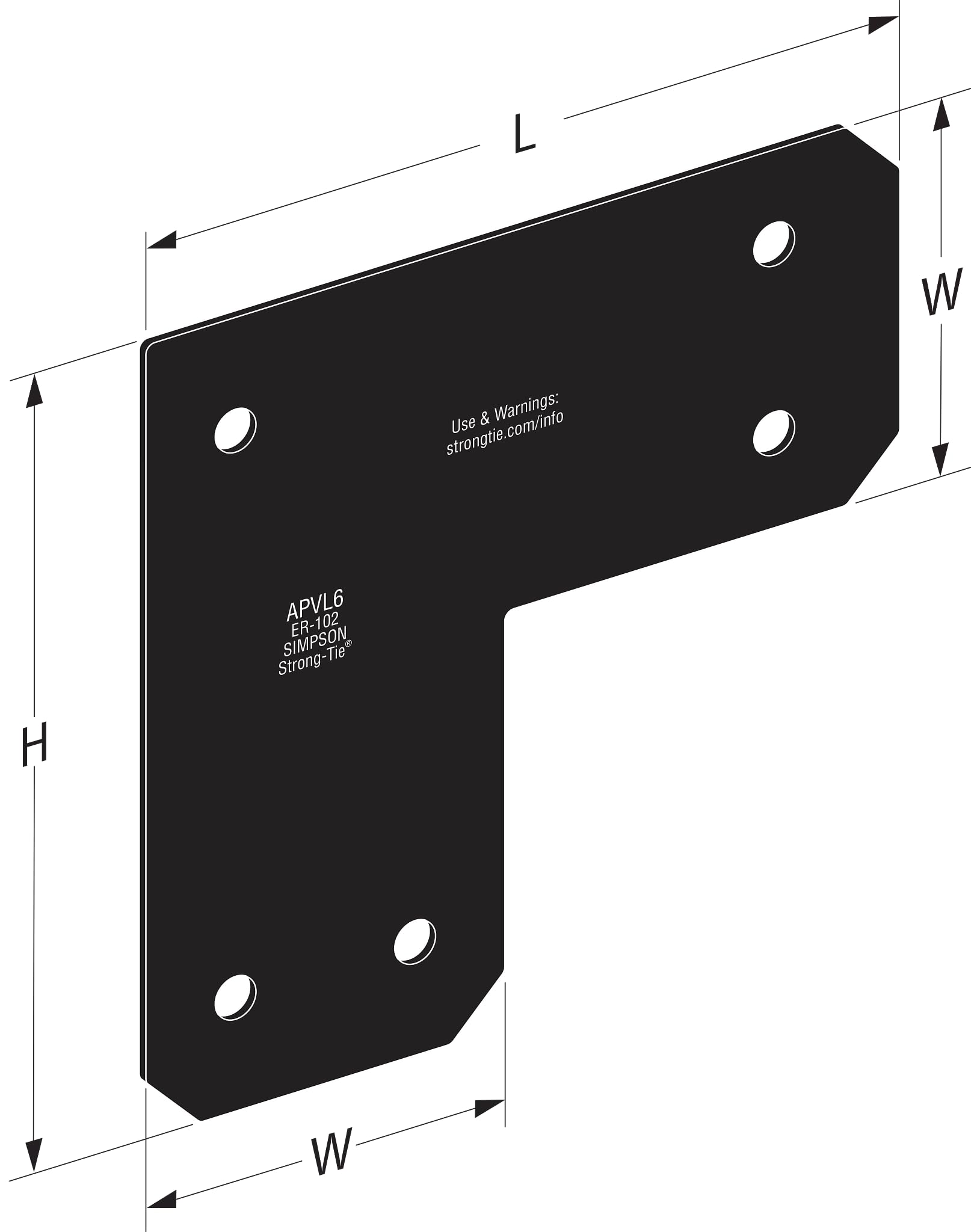 Amazon.com: Simpson Strong-Tie APVL6 Outdoor Accents® Avant